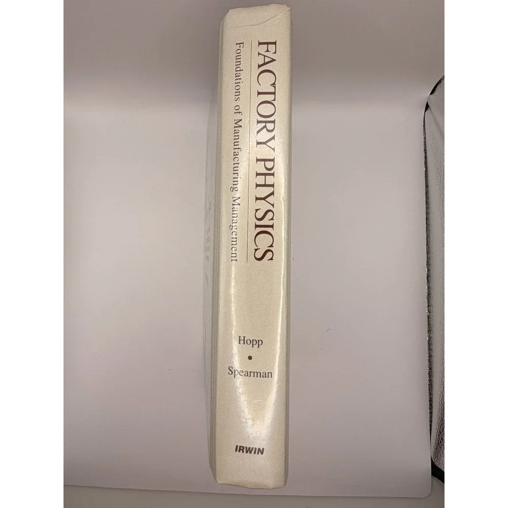 Factory Physics Hopp Spearman 1996 Hardcover Instructor Copy Manufacturing
